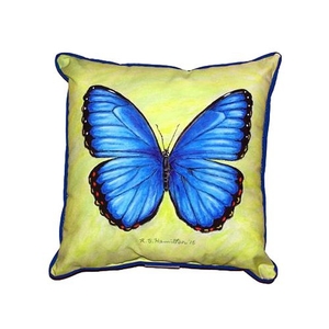 Dick'S Blue Morpho Large Indoor/Outdoor Pillow 18X18