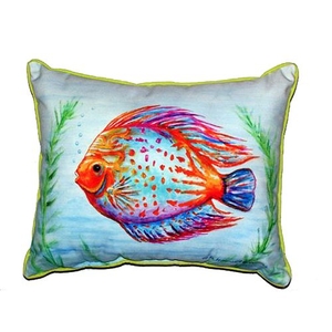 Orange Fish Large Indoor/Outdoor Pillow 16X20