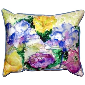 Watercolor Garden Large Indoor/Outdoor Pillow 16X20