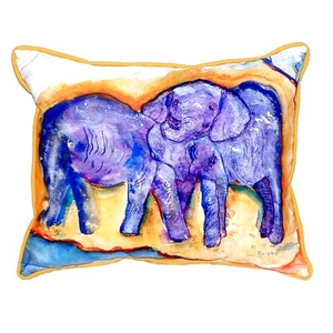 Elephants Large Indoor/Outdoor Pillow 16X20