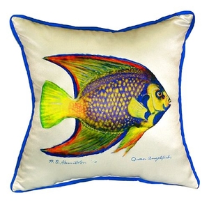 Queen Angelfish Large Indoor/Outdoor Pillow 18X18