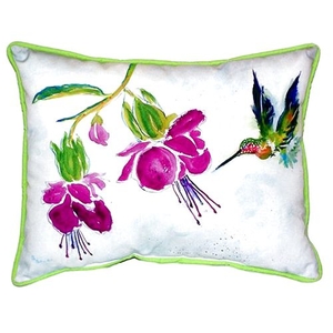 Purple Hummingbird Large Indoor/Outdoor Pillow 16X20