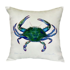 Blue Crab - Male No Cord Pillow 18X18