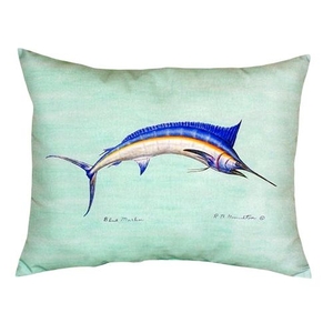 Blue Marlin - Teal No Cord Pillow 16X20