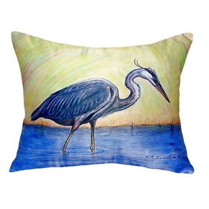 Blue Heron No Cord Pillow 16X20
