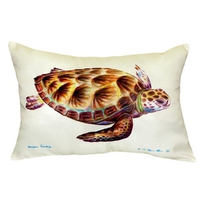 Green Sea Turtle No Cord Pillow 16X20