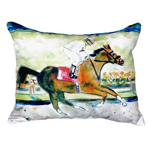 Racing Horse No Cord Pillow 16X20