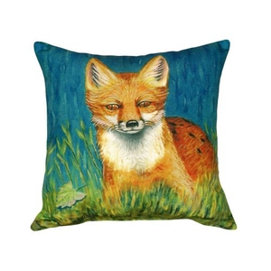 Red Fox No Cord Pillow 18X18