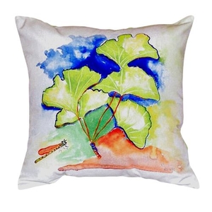 Ginko Leaves No Cord Pillow 18X18