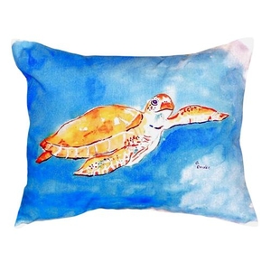 Brown Sea Turtle No Cord Pillow 16X20