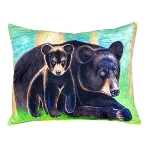 Bear & Cub No Cord Pillow 16X20