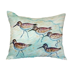 Sandpipers No Cord Pillow 18X18