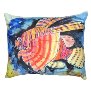 Betsy'S Lion Fish No Cord Pillow 16X20