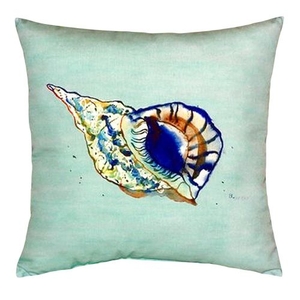 Betsy'S Shell - Teal No Cord Pillow 18X18