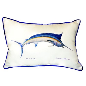 Blue Marlin Small Indoor/Outdoor Pillow 11X14