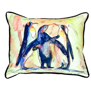 Penguins Small Indoor/Outdoor Pillow 11X14