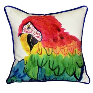 Parrot Head Small Indoor/Outdoor Pillow  12X12