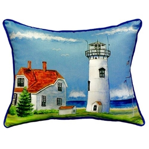 Chatham Ma Lighthouse Small Indoor/Outdoor Pillow 12X12