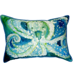 Octopus Small Indoor/Outdoor Pillow 11X14