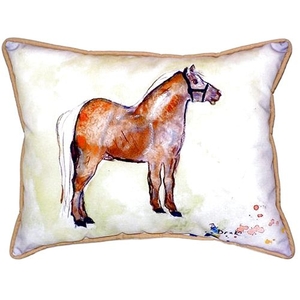 Shetland Pony Small Indoor/Outdoor Pillow 11X14