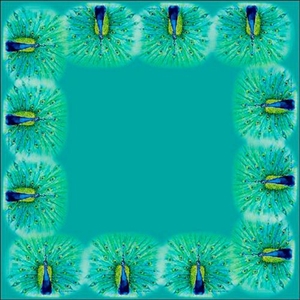 Peacock Square Table Cloth 52