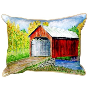Dick'S Covered Bridge Extra Large Zippered Pillow 20X24