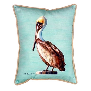 Pelican - Teal Extra Large Zippered Pillow 20X24