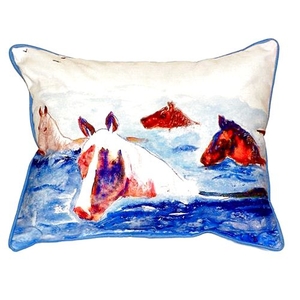 Chincoteague Ponies Extra Large Zippered Pillow 20X24