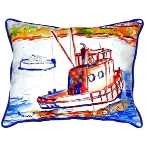 Rusty Boat Extra Large Zippered Pillow 20X24