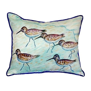 Sandpipers Extra Large Zippered Pillow 22X22