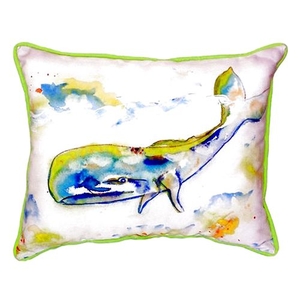 Whale Extra Large Zippered Pillow 20X24
