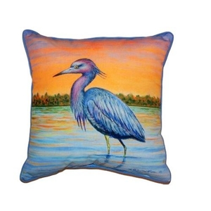 Heron & Sunset Extra Large Zippered Pillow 22X22