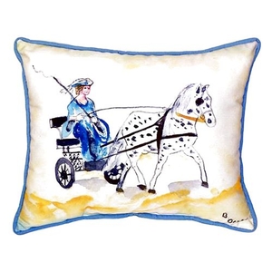 Carriage & Horse Extra Large Zippered Pillow 20X24