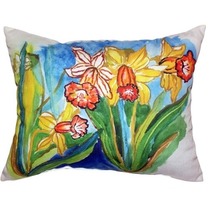 Daffodils Extra Large Zippered Pillow 20X24