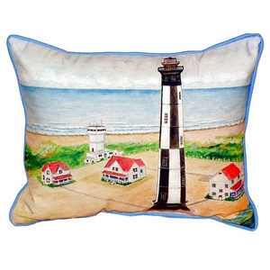 Cape Henry Lighthouse Extra Large Zippered Pillow 20X24
