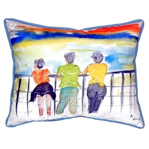 Ladies Looking Extra Large Zippered Pillow 20X24