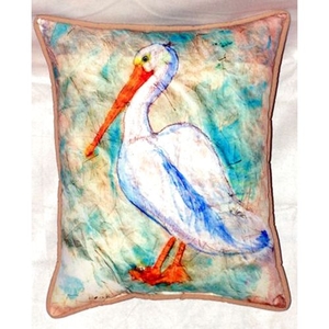 Pelican On Rice Extra Large Zippered Pillow 20X24