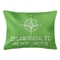 Custom Compass Rose Coordinates Lumbar Pillow - Light Green