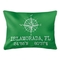 Custom Compass Rose Coordinates Lumbar Pillow - Green