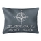 Custom Compass Rose Coordinates Lumbar Pillow - Gray
