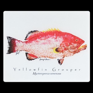 Yellowfin Grouper Mat With Border Floor Mat