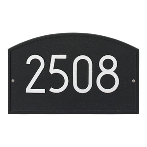 Legacy Modern Personalized Wall Plaque, Black/Silver