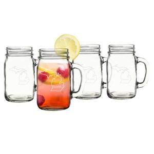 16 Oz. Home State Old Fashioned Drinking Jars (Set Of 4)