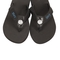 Medium (7/8) Black Personalized Flip Flops