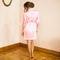 Personalized Solid Pink Satin Robe (S-M)