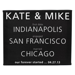 Personalized About Us Gallery Wrapped Canvas