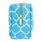 Personalized Light Blue Moroccan Lattice Cosmetic Bag