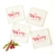 Be Merry Glass Coasters (Set Of 4)