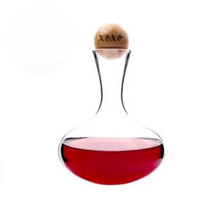 Xoxo 67 Oz. Wine Decanter With Wood Stopper