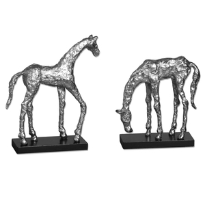 Uttermost Let'S Graze Horse Statues, S/2